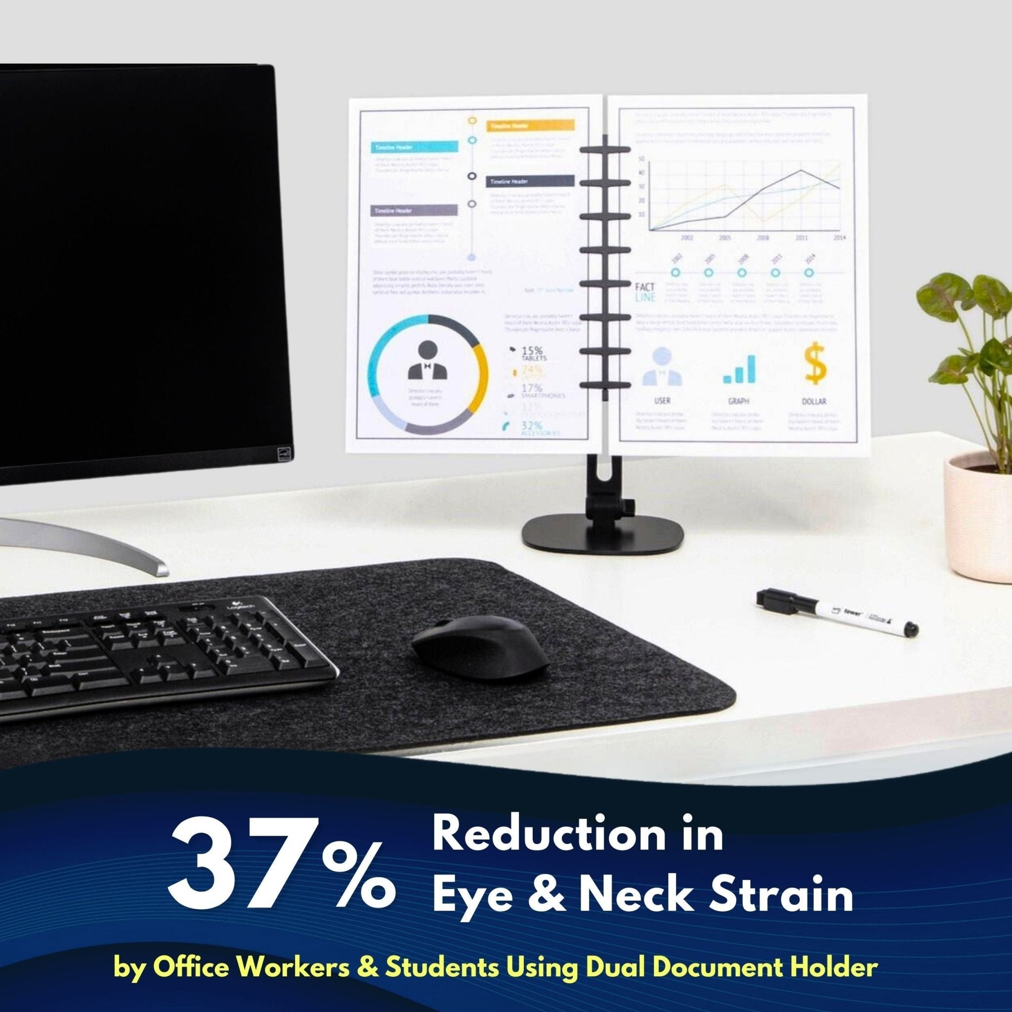 Note Tower Desktop Titan Paper Holder - NOTETOWER