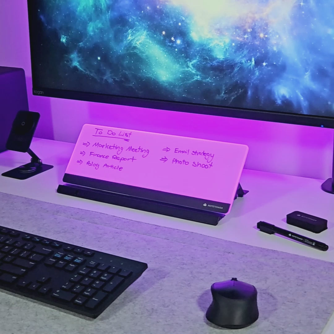 Zumiglo Ultra · LED Color Changing Desktop Whiteboard