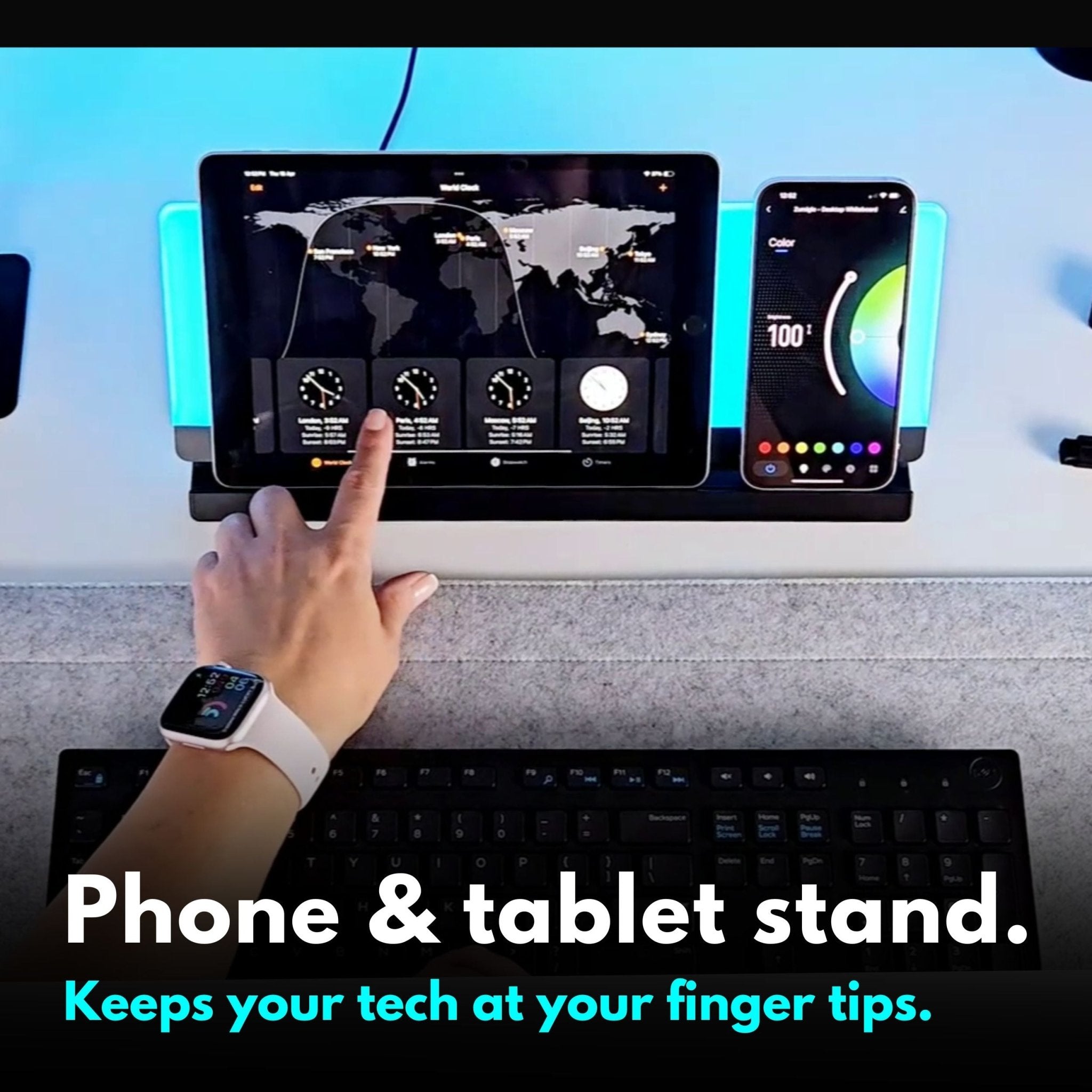 Zumiglo Ultra · LED Color Changing Desktop Whiteboard - NOTETOWER