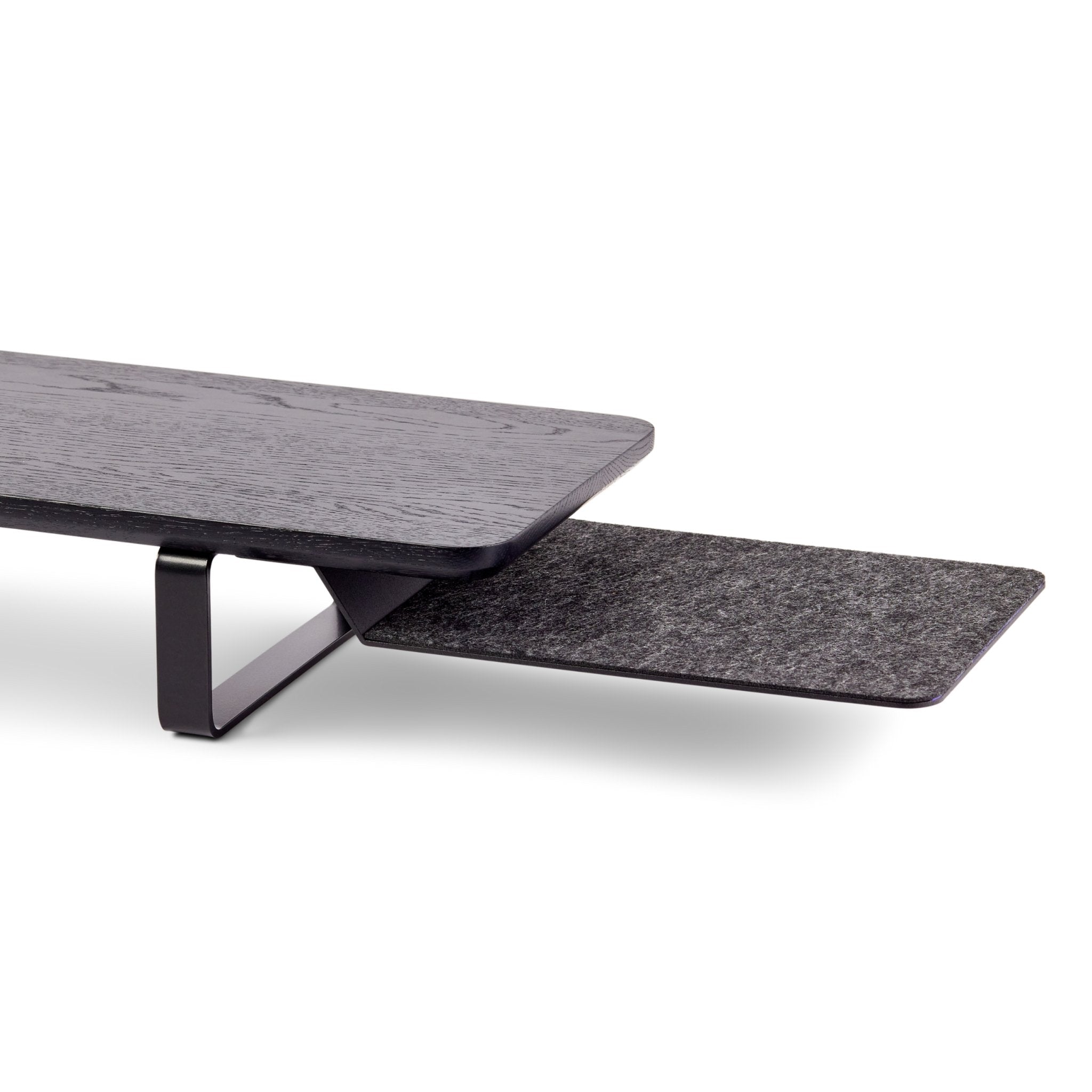 Note Tower Black Wood Desk Shelf - Large - NOTETOWER
