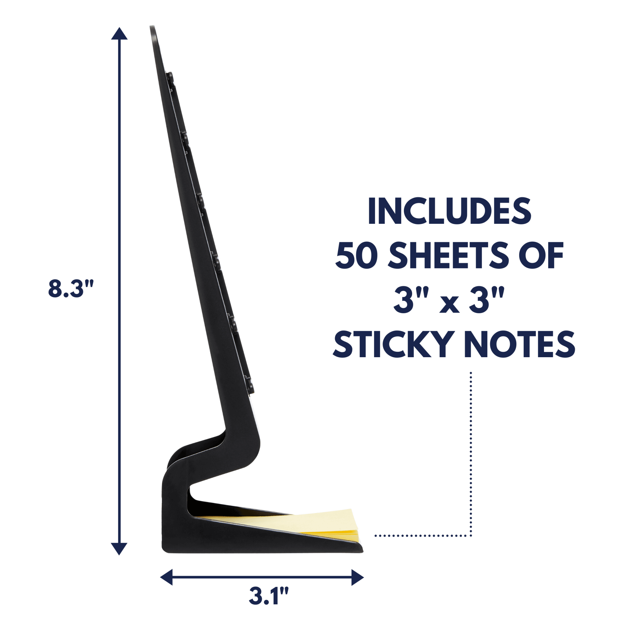 Note Tower Desktop Mini - Black - NOTETOWER LLC.