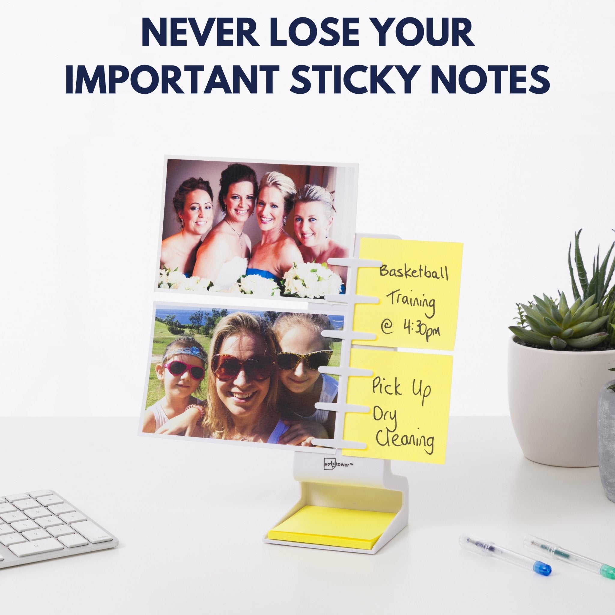 Note Tower Desktop Mini - White - NOTETOWER LLC.