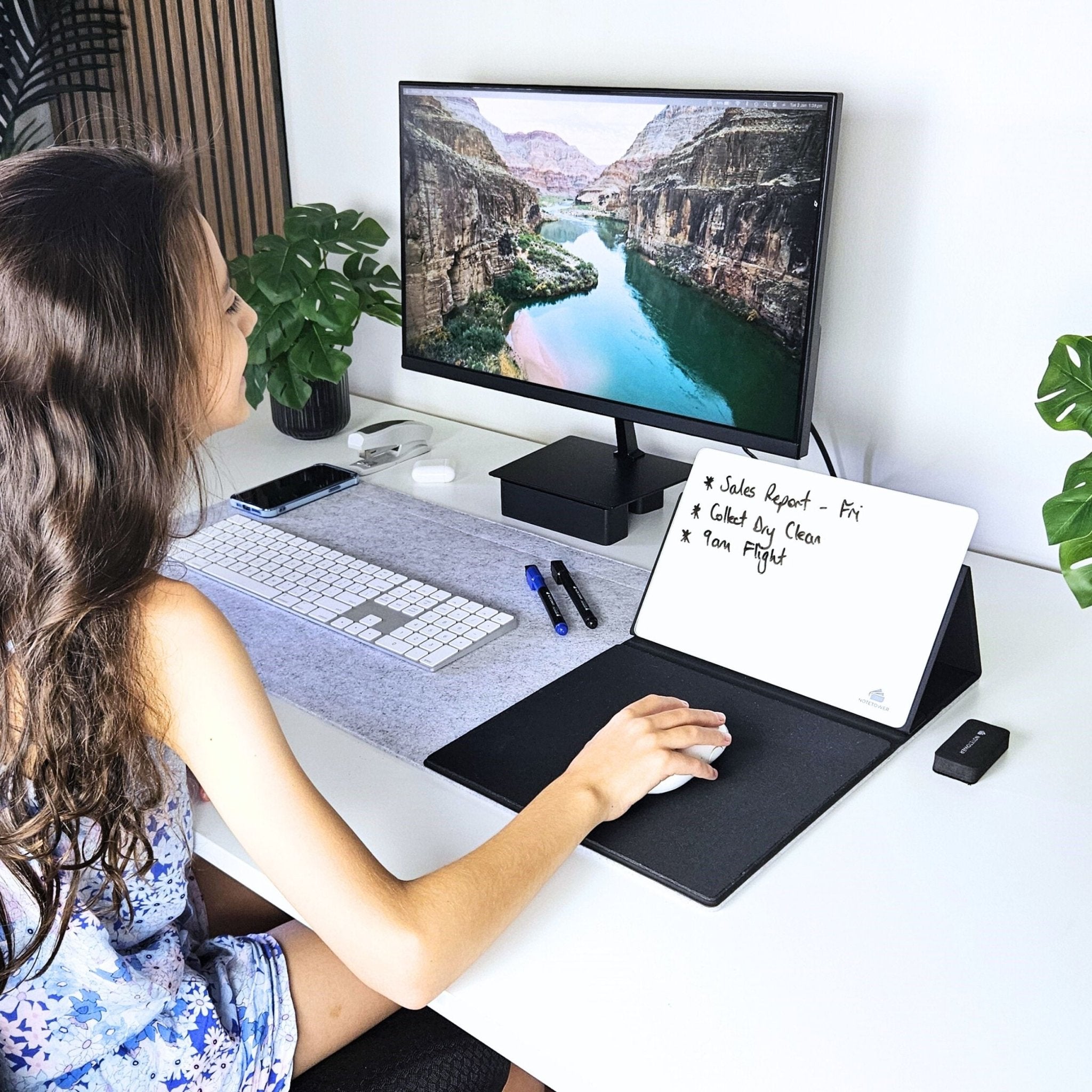 Note Tower Mouse Pad Whiteboard - Glass - NOTETOWER