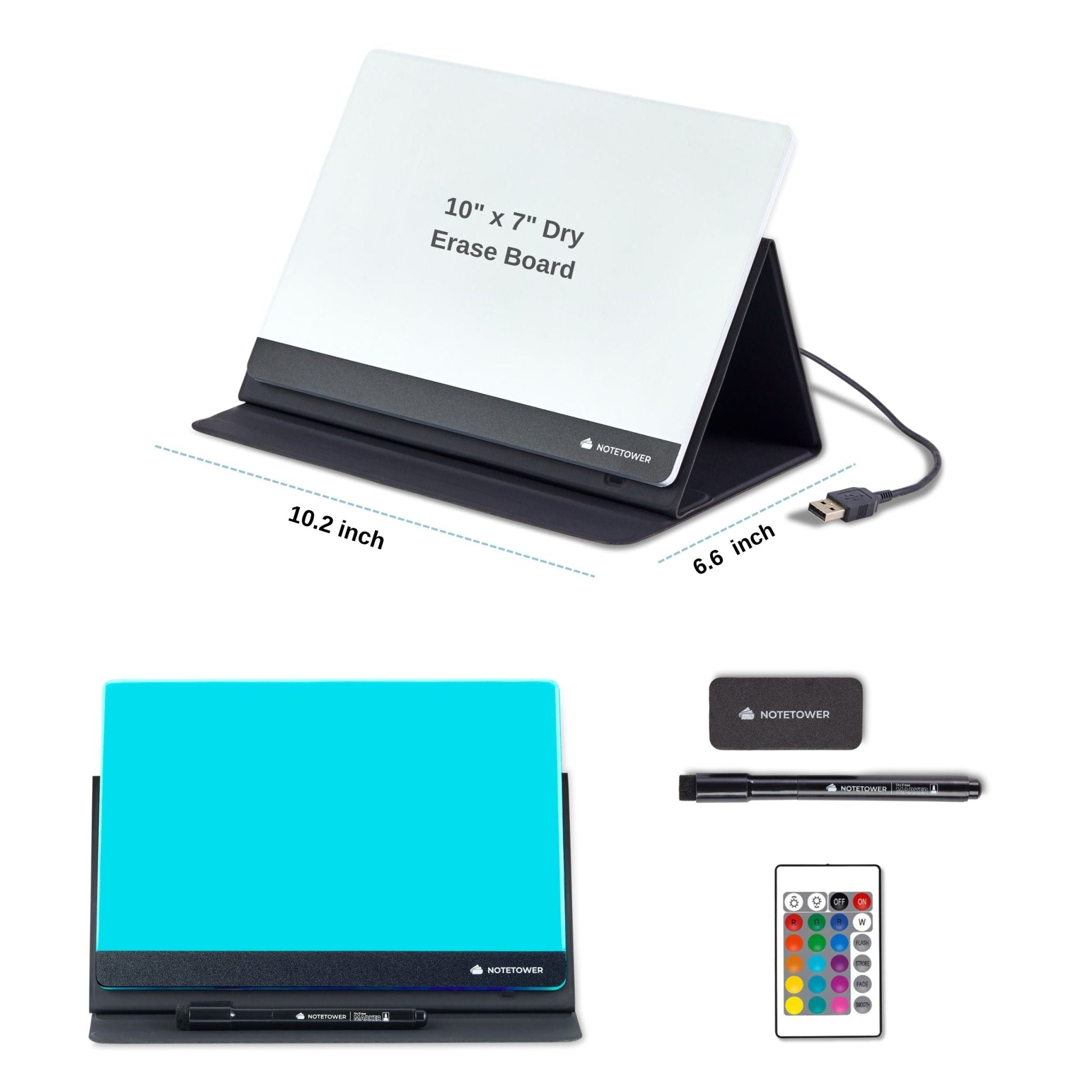 Note Tower Zumiglo LED Desktop Whiteboard - NOTETOWER