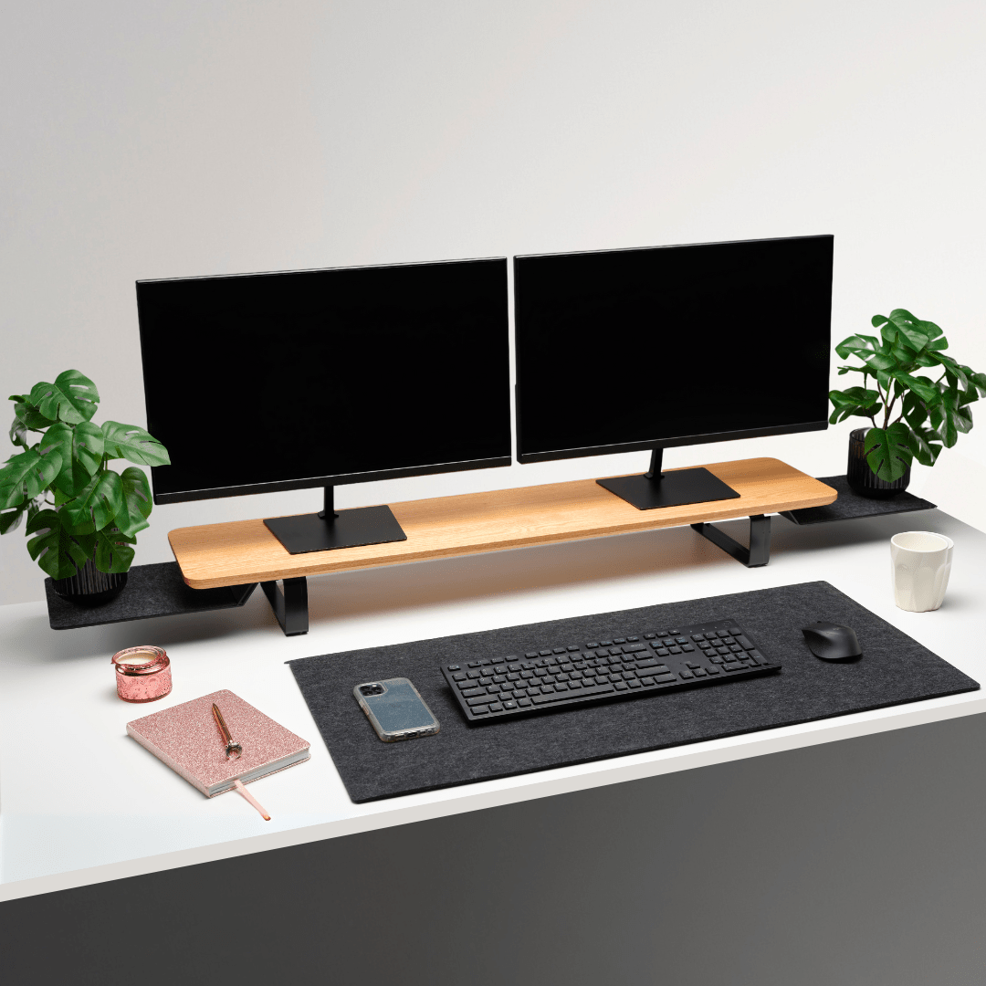 Note Tower Wood Desk Shelf - NOTETOWER