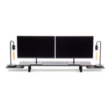 Note Tower Black Wood Desk Shelf - Large - NOTETOWER