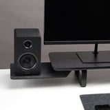 Note Tower Black Wood Desk Shelf - Large - NOTETOWER