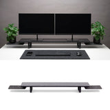 Note Tower Black Wood Desk Shelf - Large - NOTETOWER