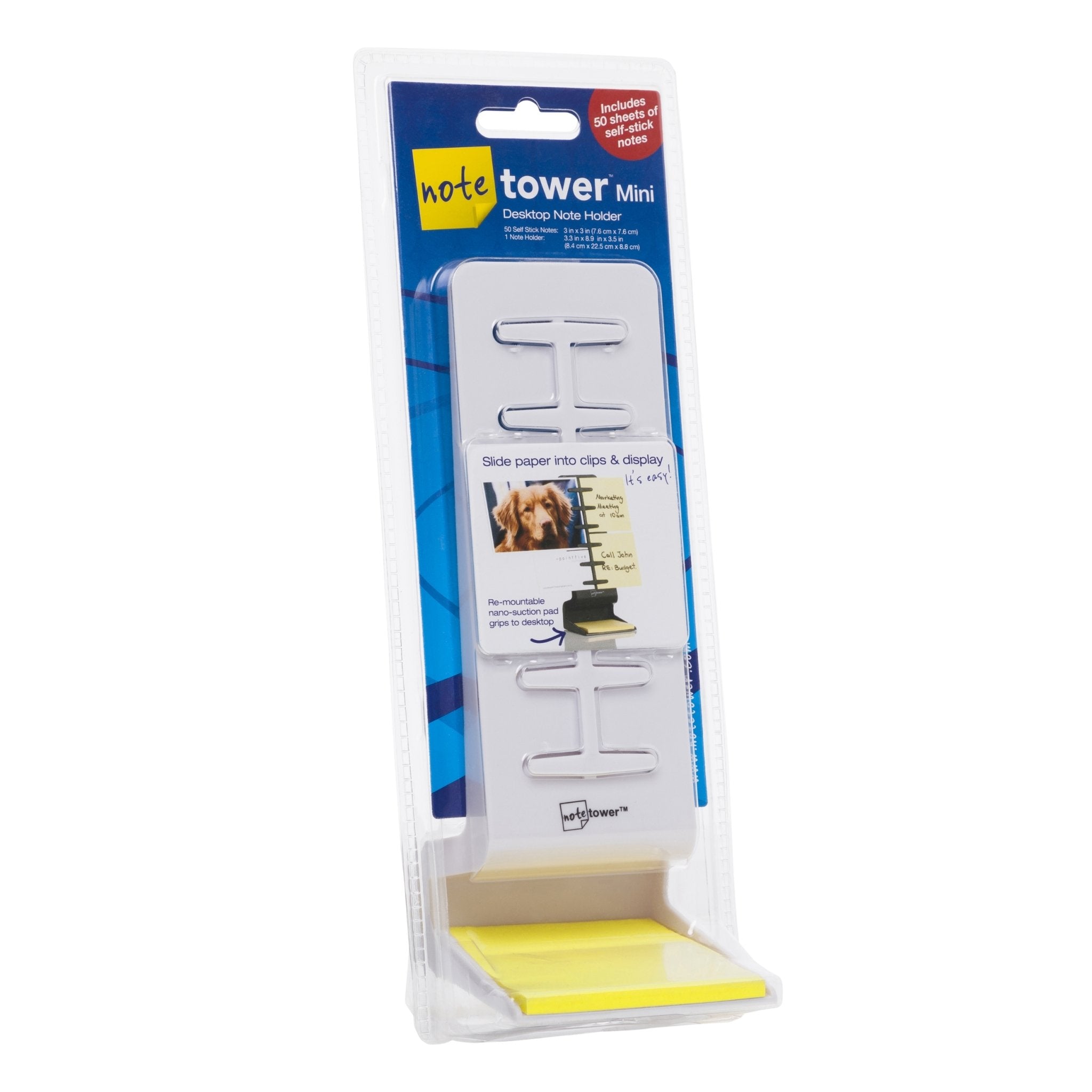 Note Tower Desktop Mini - White - NOTETOWER LLC.