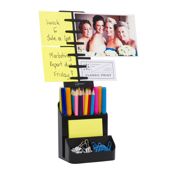 Note Tower Desktop Organizer - Black - NOTETOWER LLC.