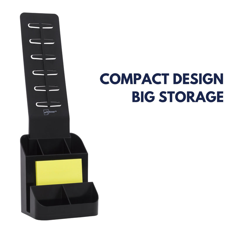 Note Tower Desktop Organizer - Black - NOTETOWER LLC.