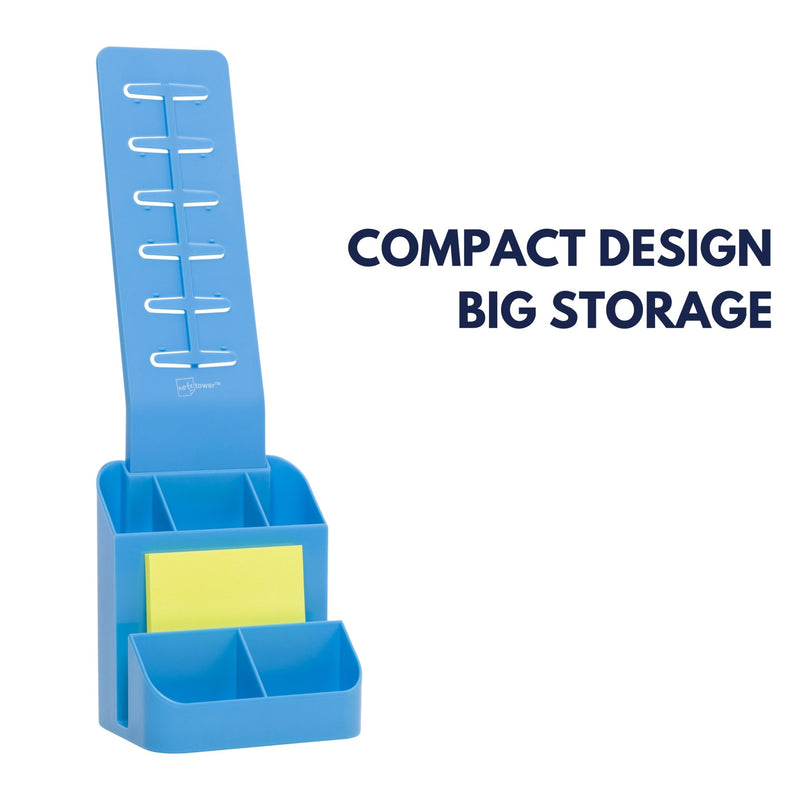 Note Tower Desktop Organizer - Blue - NOTETOWER LLC.