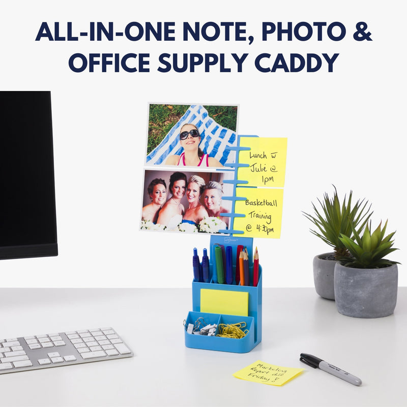 Note Tower Desktop Organizer - Blue - NOTETOWER LLC.