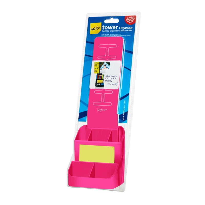 Note Tower Desktop Organizer - Pink - NOTETOWER LLC.