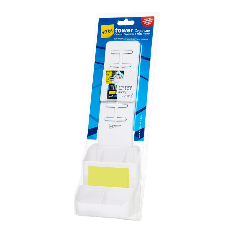 Note Tower Desktop Organizer - White - NOTETOWER LLC.