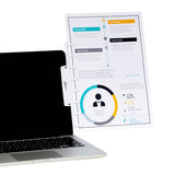 Note Tower Monitor Document & Note Holder - White - NOTETOWER LLC.