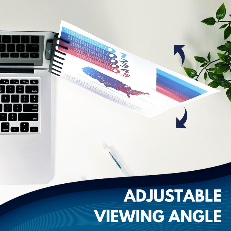 Note Tower Monitor Mount - Note & Copy Holder - Black - NOTETOWER LLC.