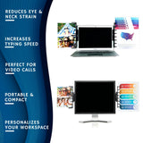 Note Tower Monitor Mount - Note & Copy Holder - Pink - NOTETOWER LLC.