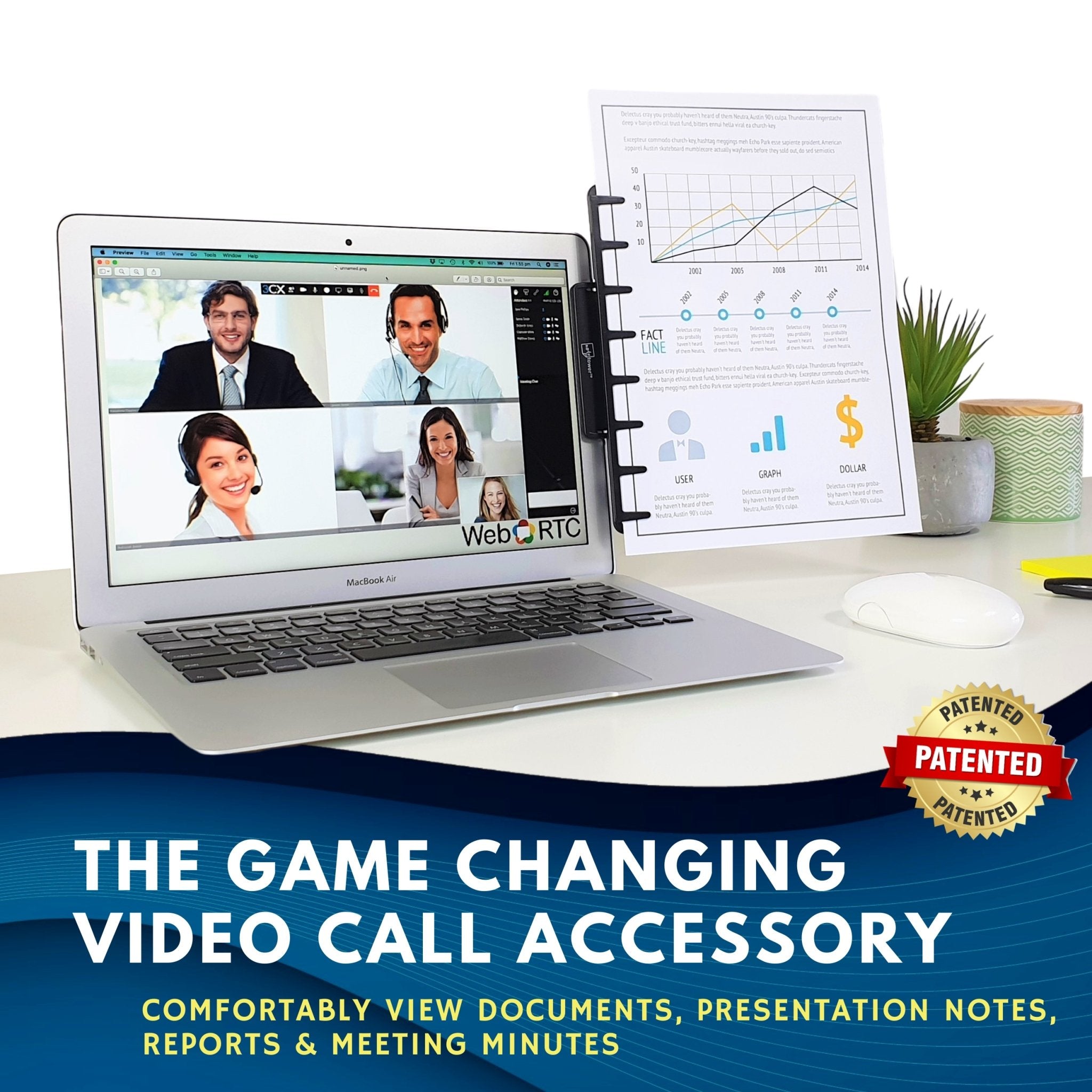 Note Tower Monitor Mount - Note & Copy Holder - Pink - NOTETOWER LLC.