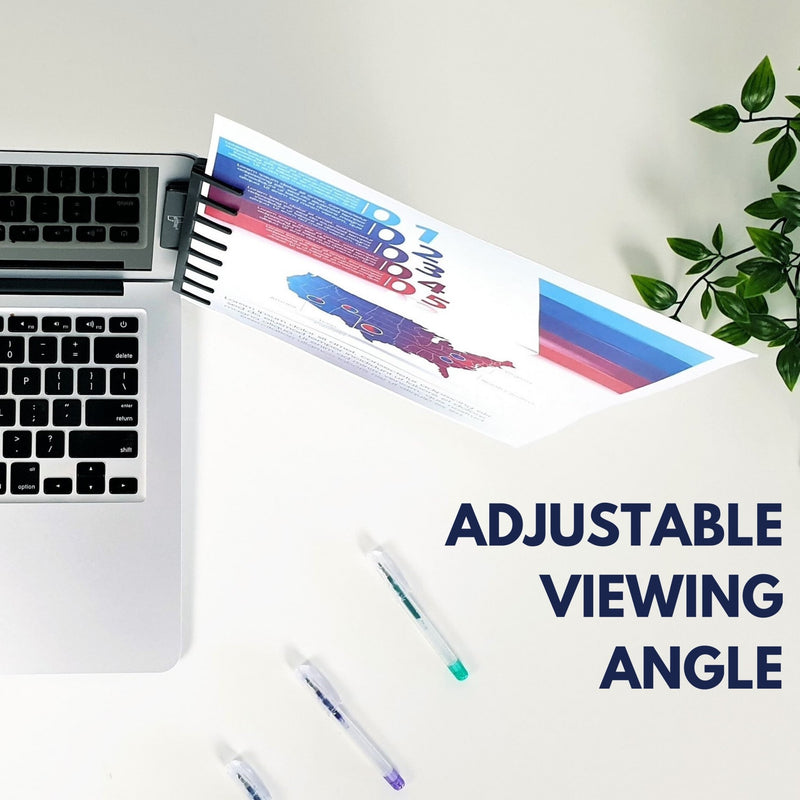 Note Tower Monitor Mount - Note & Copy Holder - White - NOTETOWER LLC.