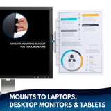 Note Tower Monitor Mount - Note & Copy Holder - White - NOTETOWER LLC.