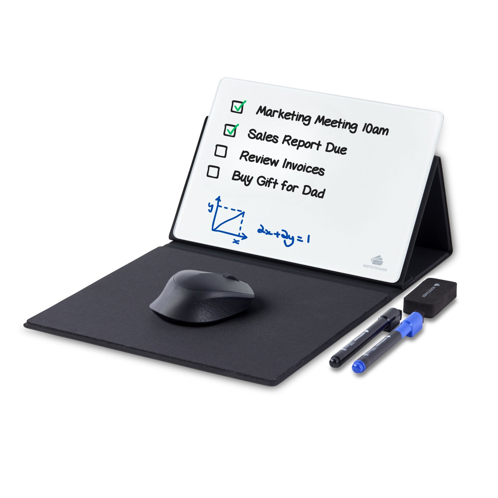 Note Tower Mouse Pad Whiteboard - Glass - NOTETOWER