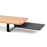 Note Tower Oak Wood Desk Shelf - Large - NOTETOWER