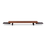 Note Tower Walnut Wood Desk Shelf - Large - NOTETOWER
